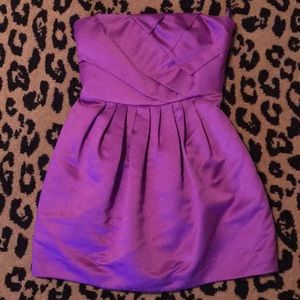 Strapless Purple Armani Exchange Dress